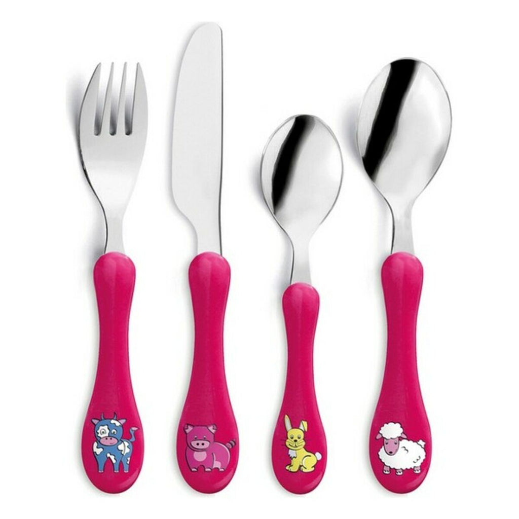 Kinder-Besteck-Set Amefa Enfant Edelstahl Zweifarbig 4-teilig