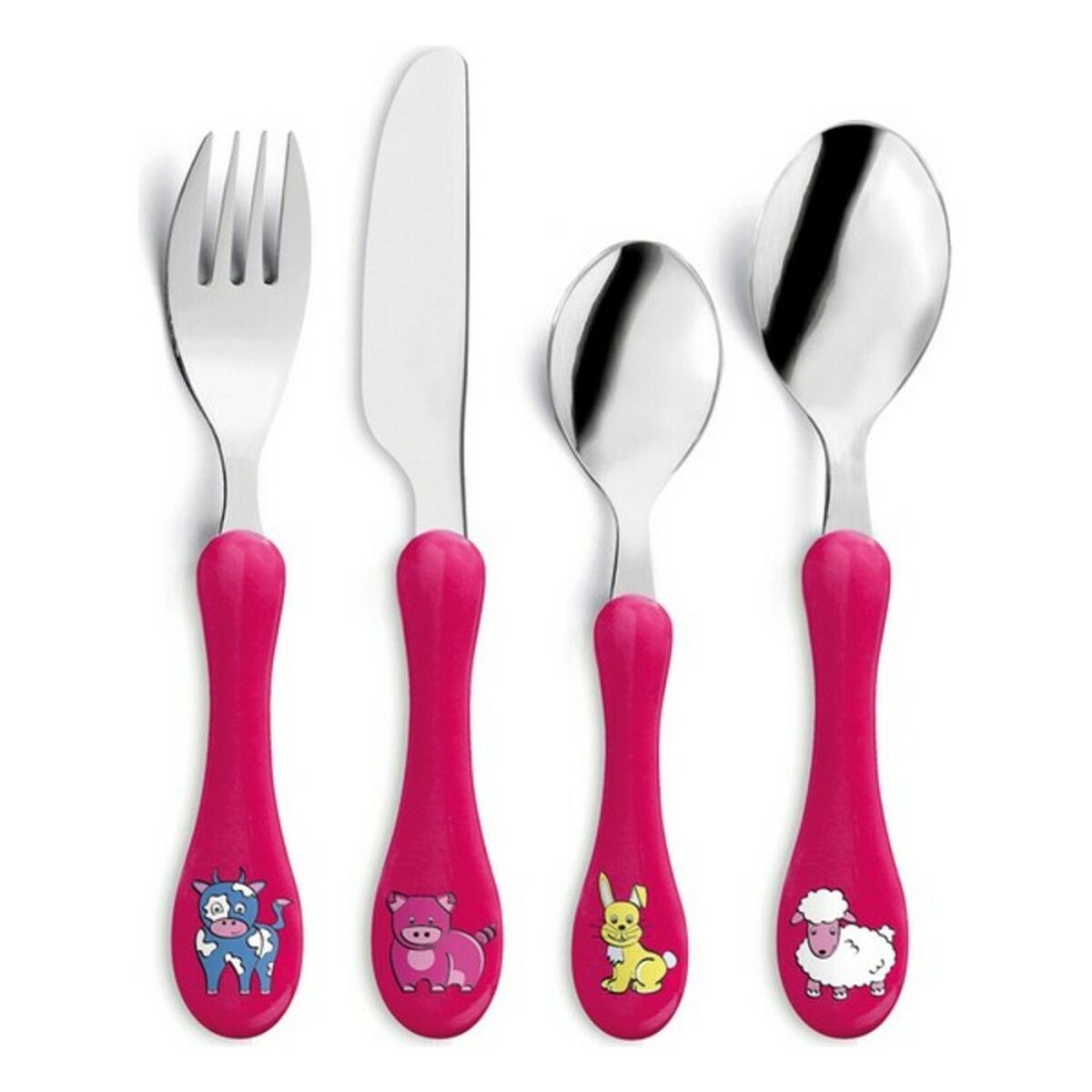 Kinder-Besteck-Set Amefa Enfant Edelstahl Zweifarbig 4-teilig