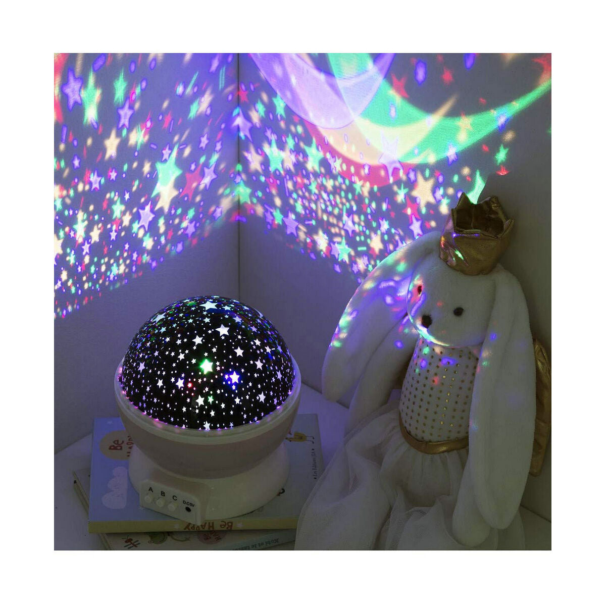Nachtlicht Atmosphera LED Mehrfarbig PVC 12,4 x 14 cm