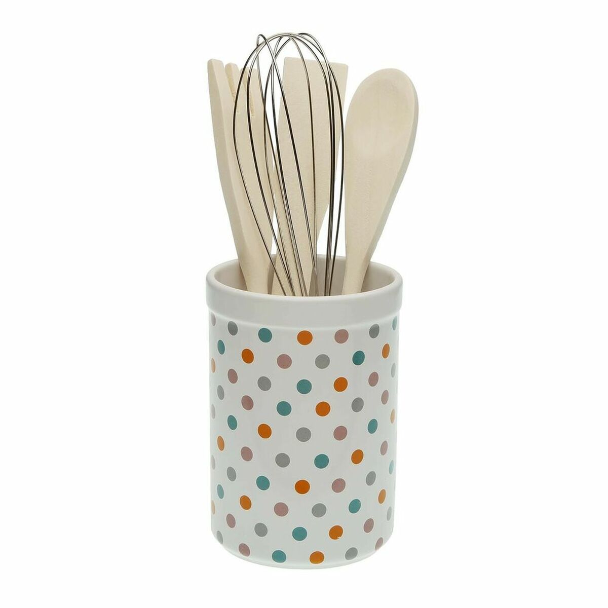 Küchenutensilien-Behälter Versa Springdots Keramik Mehrfarbig 10 x 15 x 10 cm
