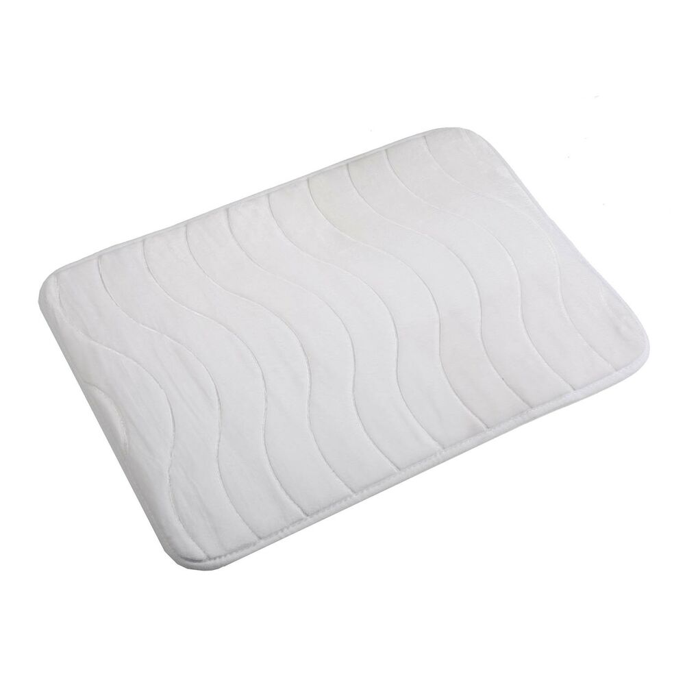 Badezimmerteppich Versa Fernie Weiß Baumwolle 40x60 cm