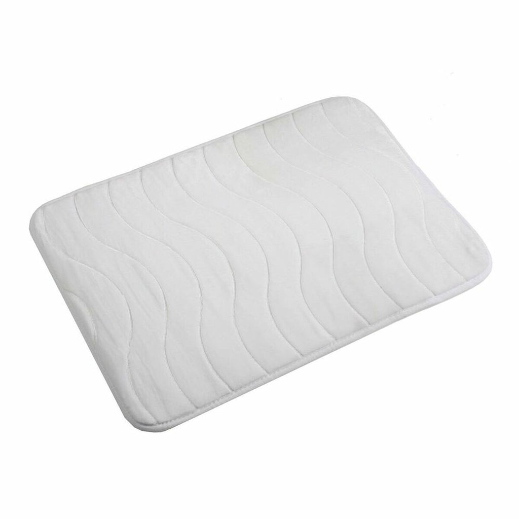 Badezimmerteppich Versa Fernie Weiß Baumwolle 40x60 cm