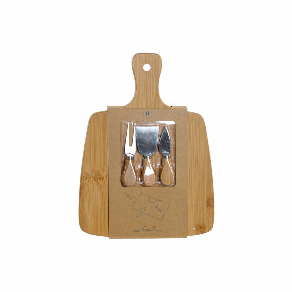 Schneidebrett DKD Home Decor Bambus Edelstahl Natur 38 x 28 x 4 cm