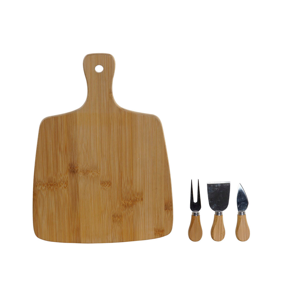 Schneidebrett DKD Home Decor Bambus Edelstahl Natur 38 x 28 x 4 cm