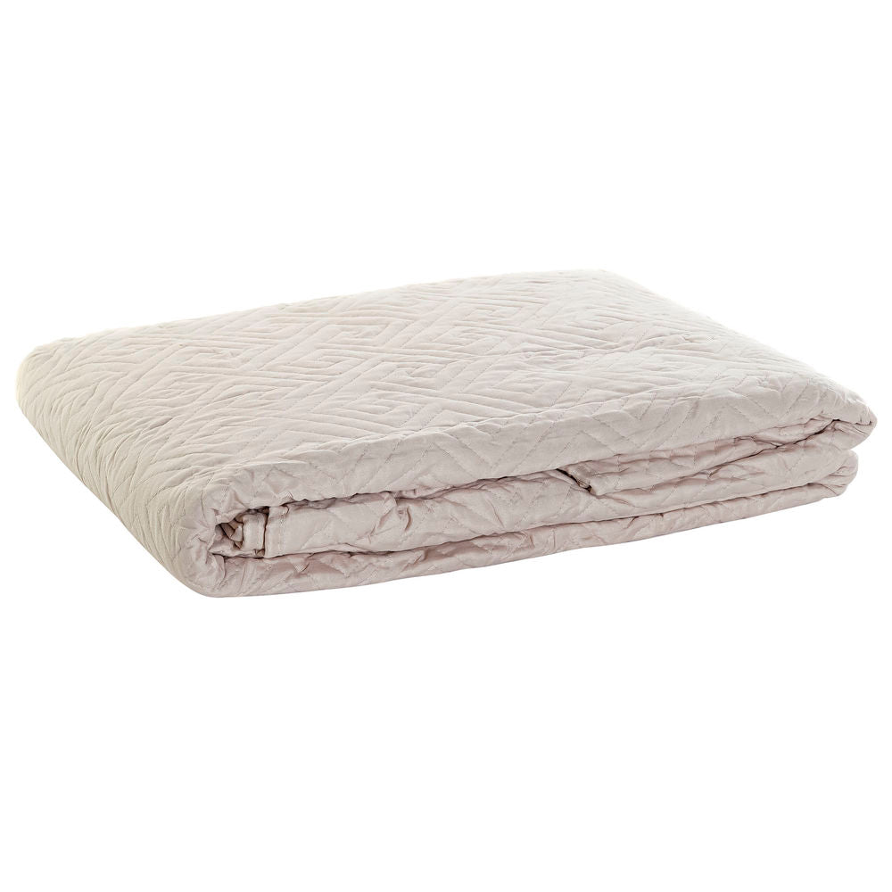 Tagesdecke DKD Home Decor Beige Polyester Baumwolle 240 x 260 cm