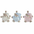Teddybär DKD Home Decor Beige Hellblau Rosa Musik Kinder 19 x 12 x 20 cm 3er-Set