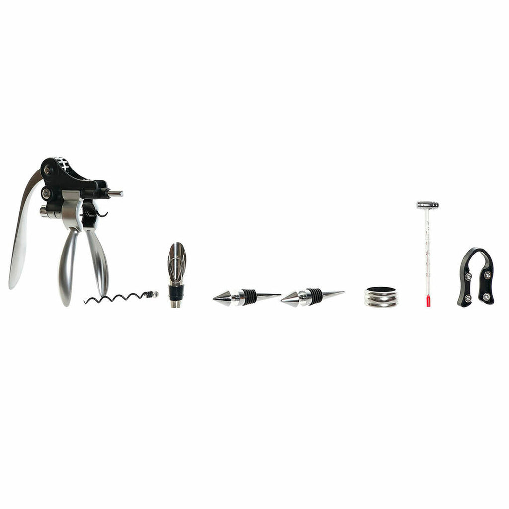 Weinzubehör-Set DKD Home Decor Bambus Edelstahl Hellbraun 8-teilig 26 x 22 x 13 cm