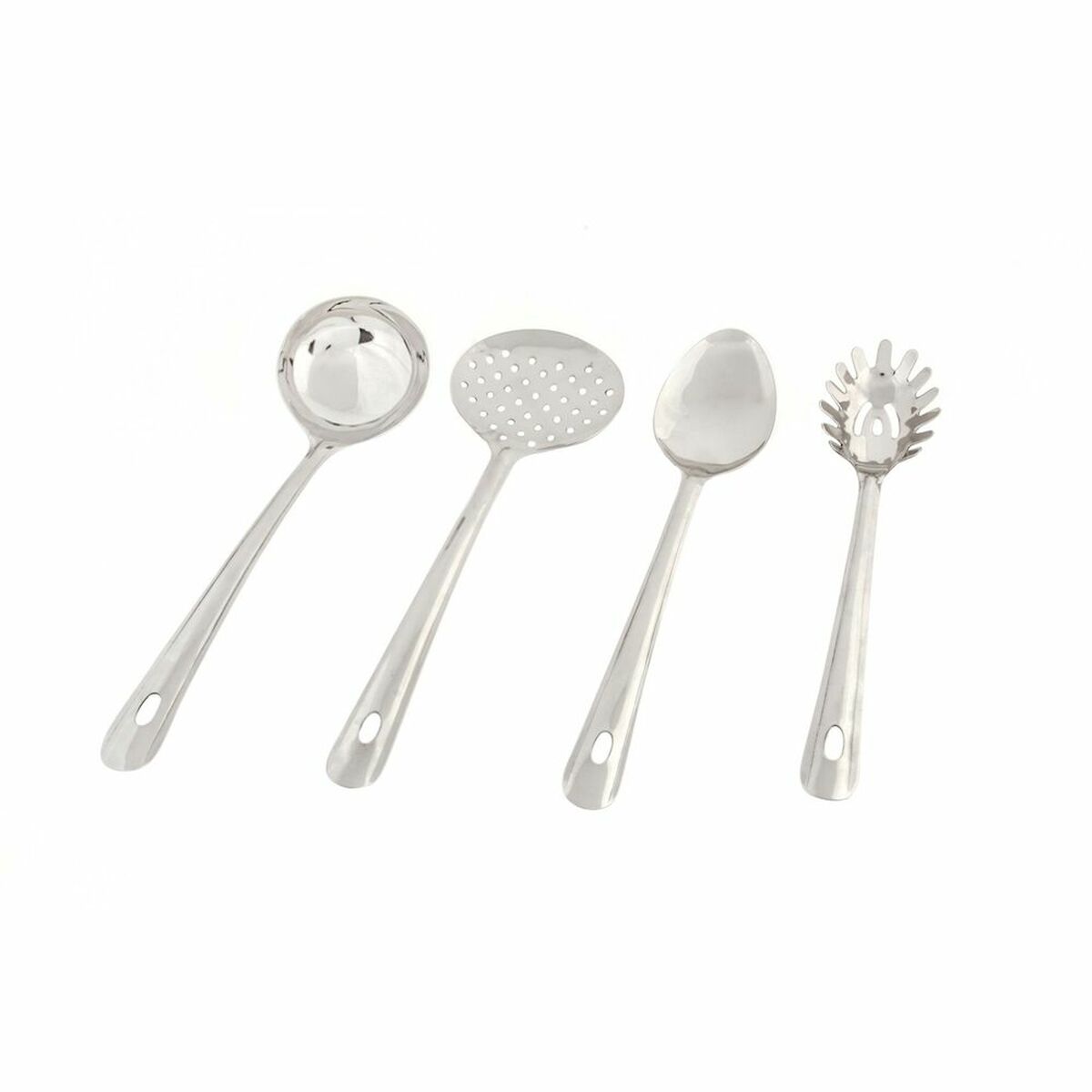 Küchenhelfer-Set DKD Home Decor Edelstahl Silber 10 x 10 x 33 cm 12-teilig