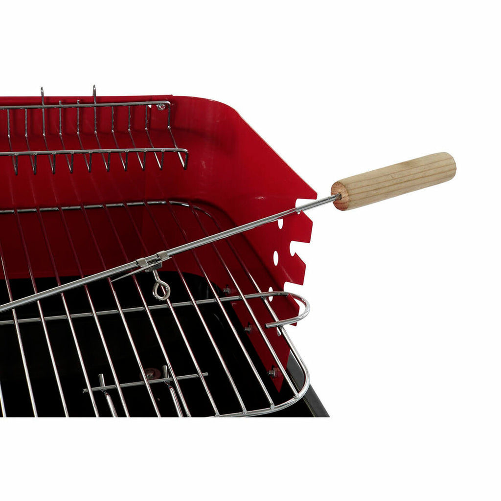 Holzkohlegrill mit Ständer DKD Home Decor Rot 53 x 37 x 80 cm Stahl