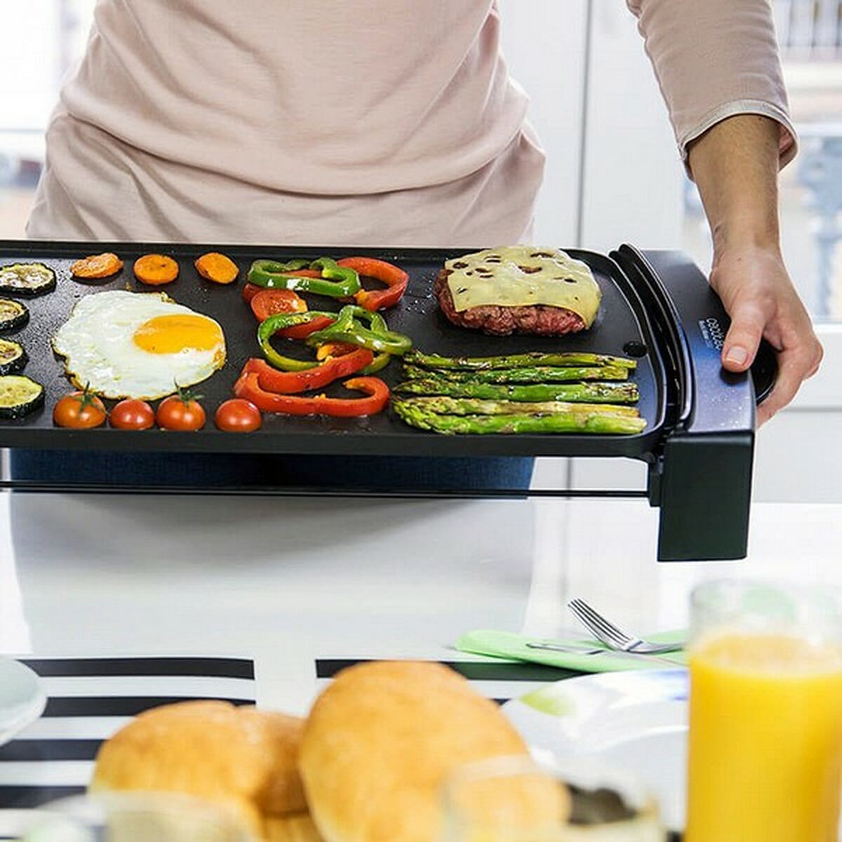 Grillplatte Cecotec Rock & Water 2500 2150 W Schwarz