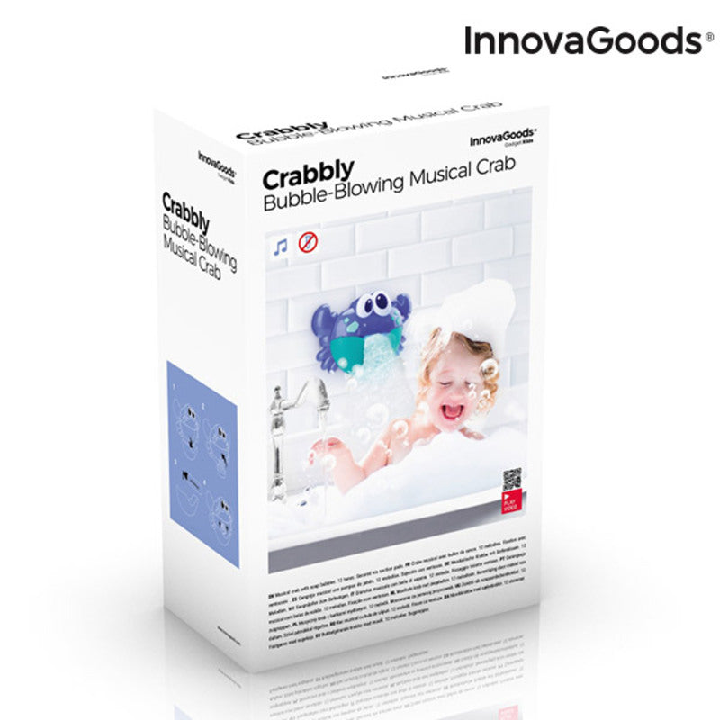InnovaGoods Crabbly Badespielzeug mit Musik und Seifenblasen