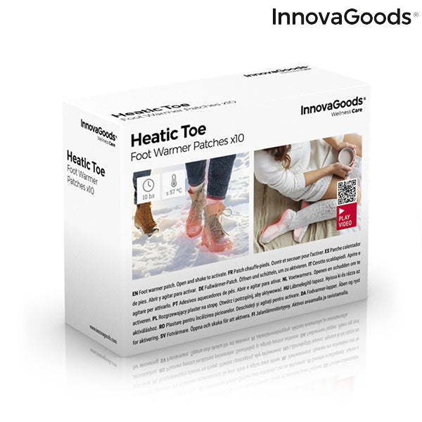 Fußwärme-Patches Heatic Toe InnovaGoods 10 Stück