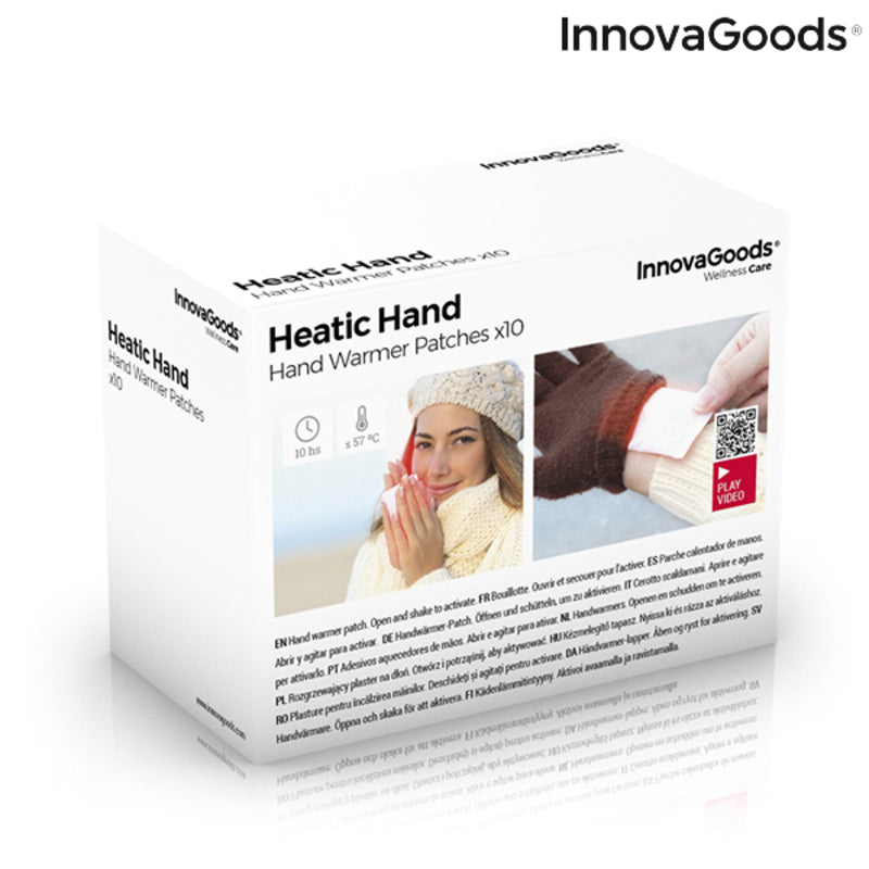Handwärme-Patches Heatic Hand InnovaGoods 10 Stück
