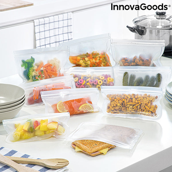 Wiederverwendbare Lebensmittelbeutel Freco InnovaGoods 10er-Set