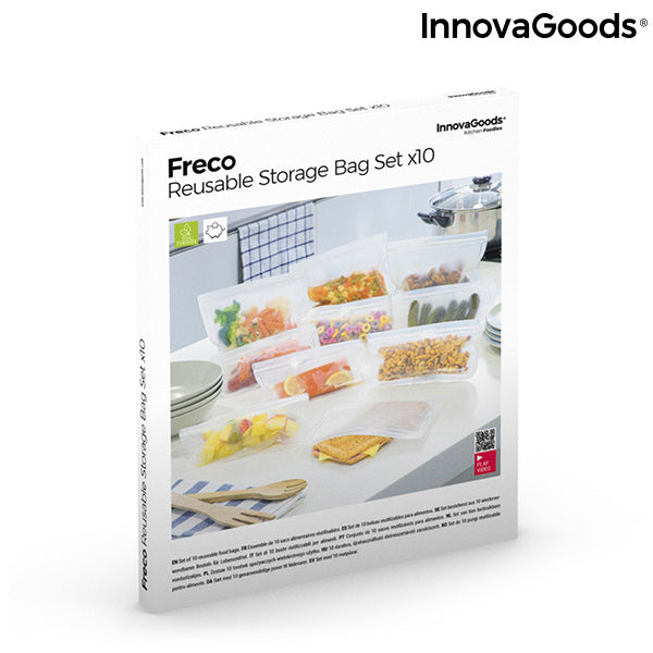 Wiederverwendbare Lebensmittelbeutel Freco InnovaGoods 10er-Set