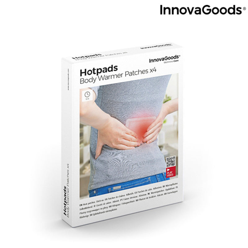 Körperwärme-Pflaster Hotpads InnovaGoods 4er-Pack