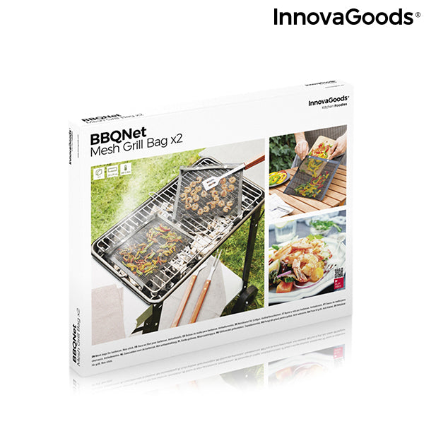 Grillnetz-Beutel BBQNet InnovaGoods 2er-Set