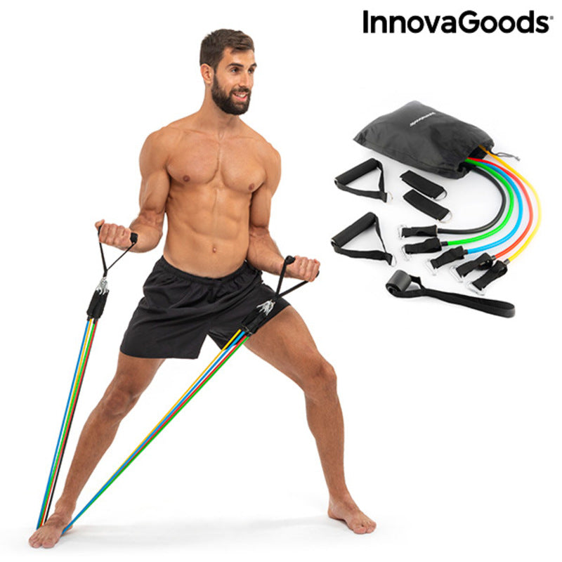 Widerstandsbänder-Set mit Zubehör und Übungsanleitung Rebainer InnovaGoods 5-teilig
