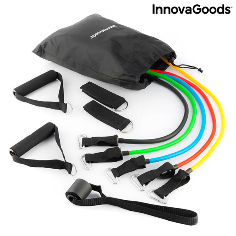 Widerstandsbänder-Set mit Zubehör und Übungsanleitung Rebainer InnovaGoods 5-teilig