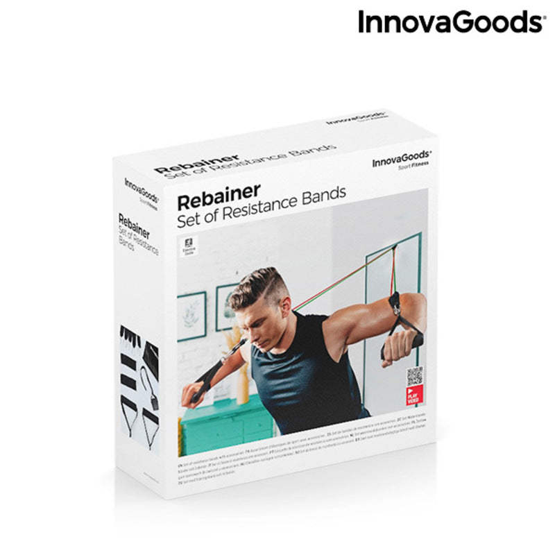 Widerstandsbänder-Set mit Zubehör und Übungsanleitung Rebainer InnovaGoods 5-teilig