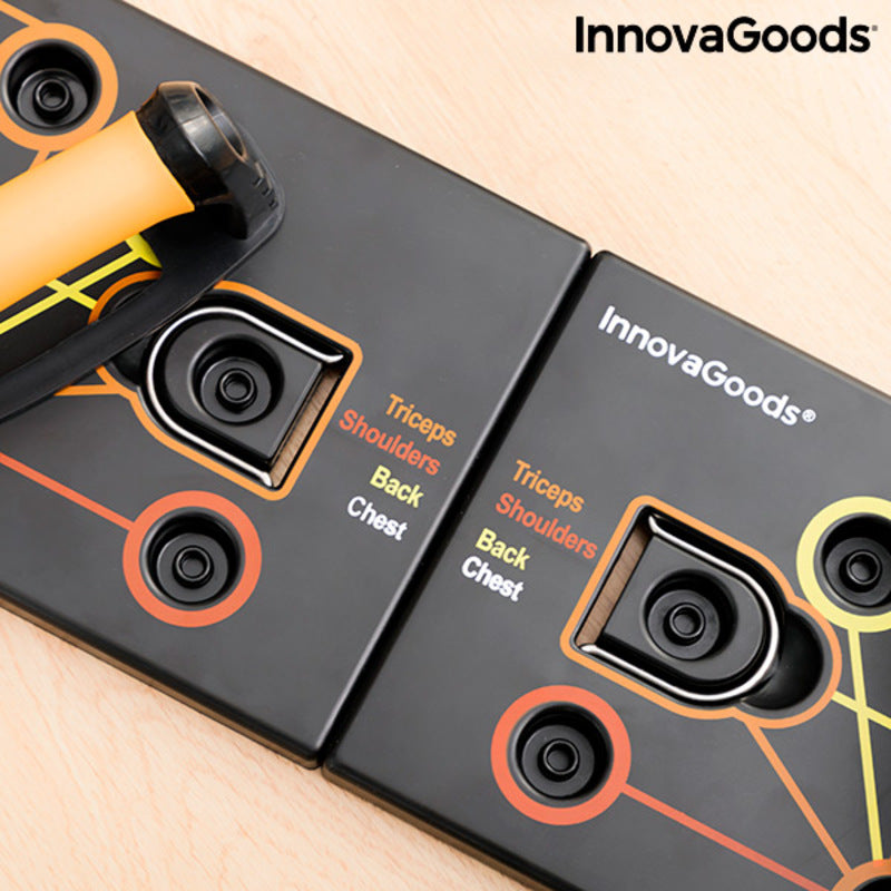InnovaGoods Pulsher Liegestützbrett mit 2 Widerstandsbändern