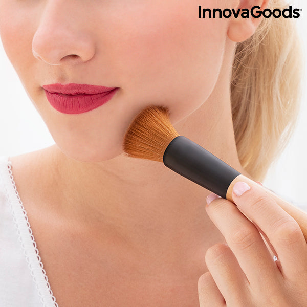 Make-up-Pinsel-Set mit Etui Miset InnovaGoods 5 Stück