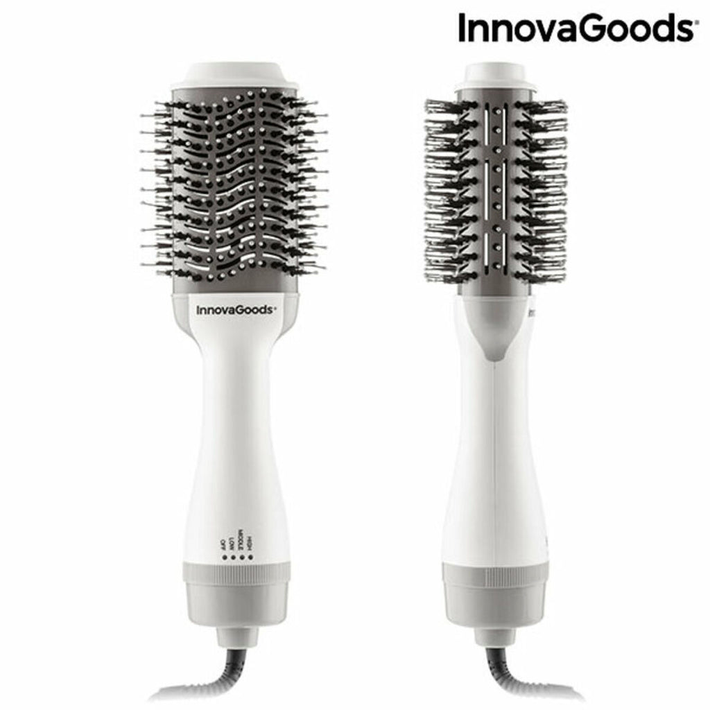 Ionischer Trocknungs- und Volumen-Haarbürste Volumio InnovaGoods Weiß Grau 1000 W