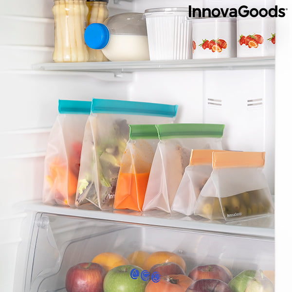 Set Wiederverwendbarer Hermetisch Verschlossener Beutel Zags InnovaGoods 6er-Set