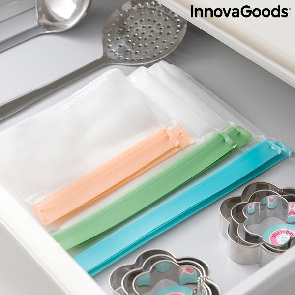 Set Wiederverwendbarer Hermetisch Verschlossener Beutel Zags InnovaGoods 6er-Set