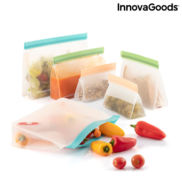 Set Wiederverwendbarer Hermetisch Verschlossener Beutel Zags InnovaGoods 6er-Set