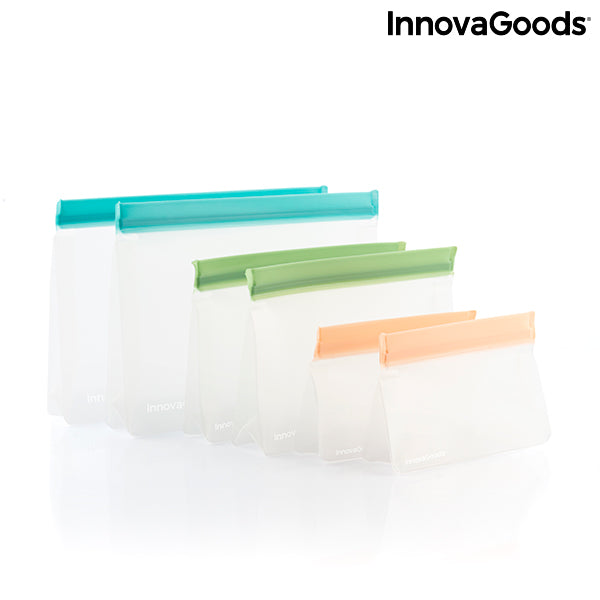Set Wiederverwendbarer Hermetisch Verschlossener Beutel Zags InnovaGoods 6er-Set