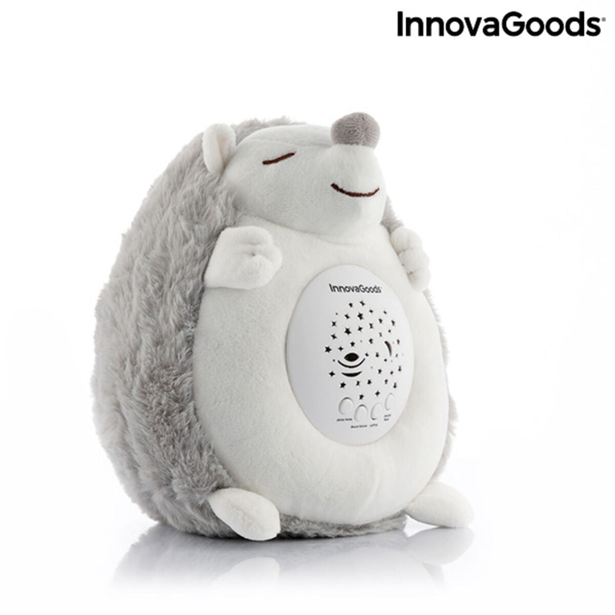 Igel-Kuscheltier mit Weißem Rauschen und Nachtlicht-Projektor Spikey InnovaGoods