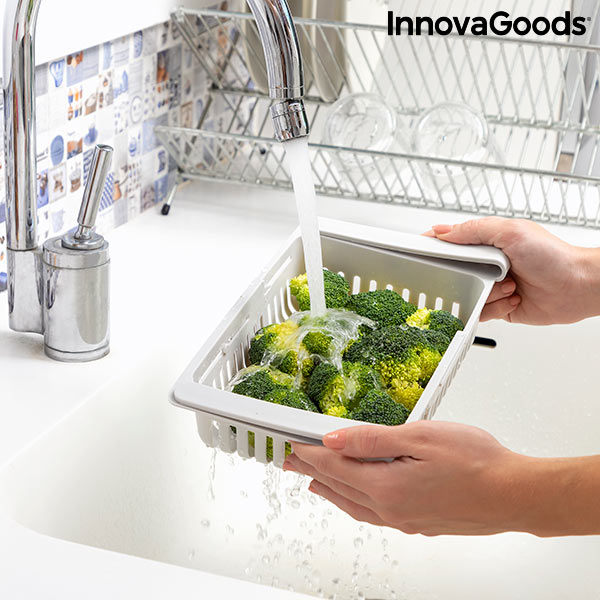 InnovaGoods Friwer ausziehbare Kühlschrankorganizer – 2er-Set