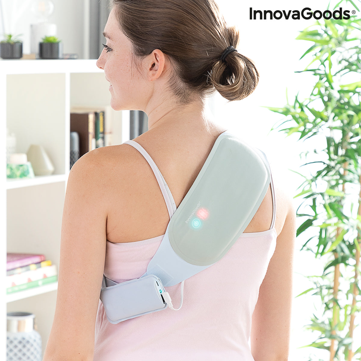 Wiederaufladbarer kabelloser Massage- und Wärmegürtel Beldisse InnovaGoods