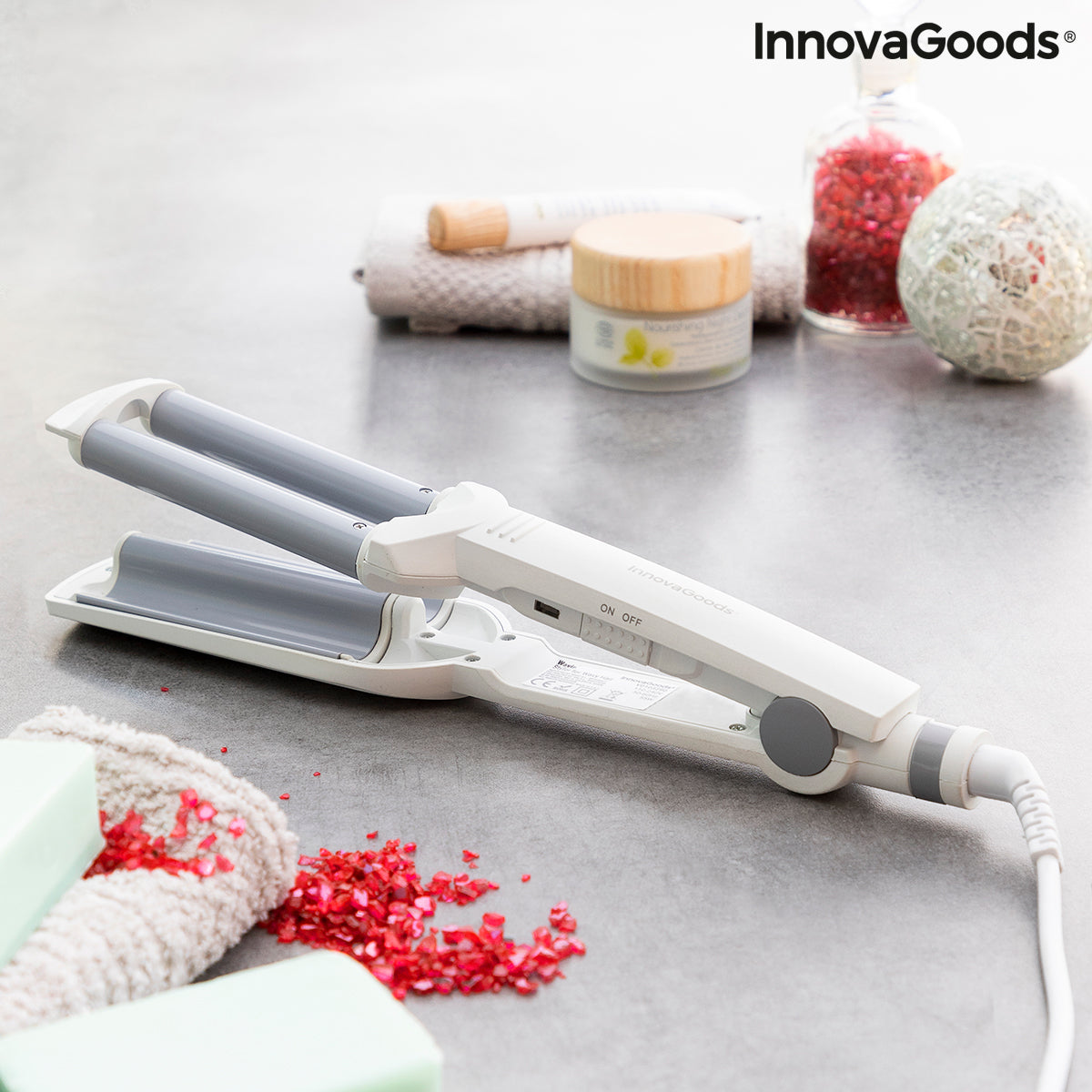 InnovaGoods Wavio Keramik-Welleneisen – 55 W, 200 °C