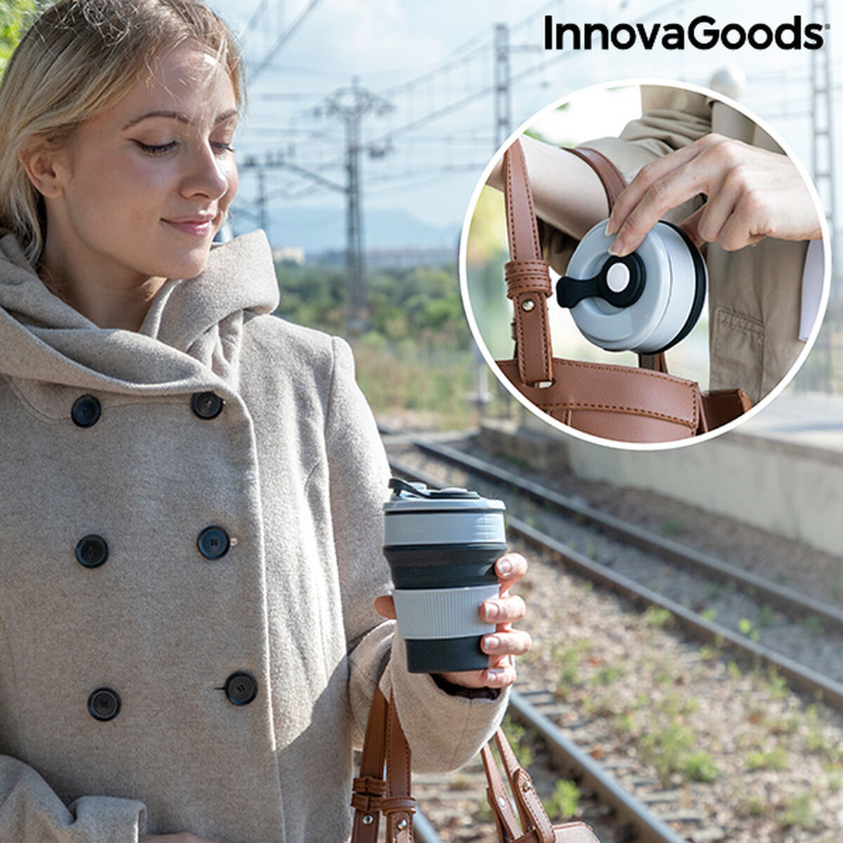 Faltbarer Silikonbecher Flahsie InnovaGoods