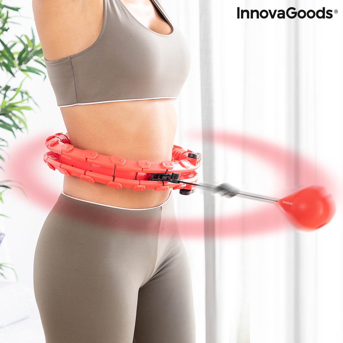 InnovaGoods Fittehoop Verstellbarer Fitnessreifen mit 280-g-Gewicht