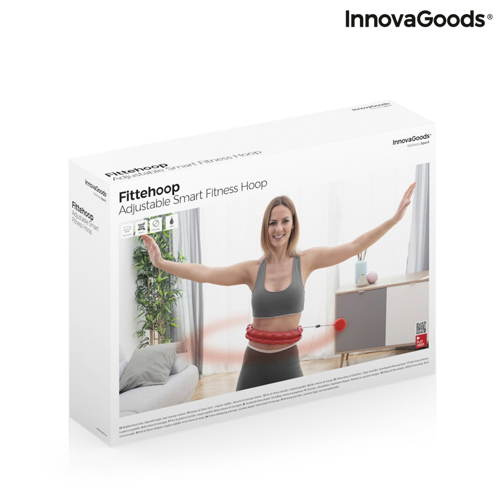 InnovaGoods Fittehoop Verstellbarer Fitnessreifen mit 280-g-Gewicht