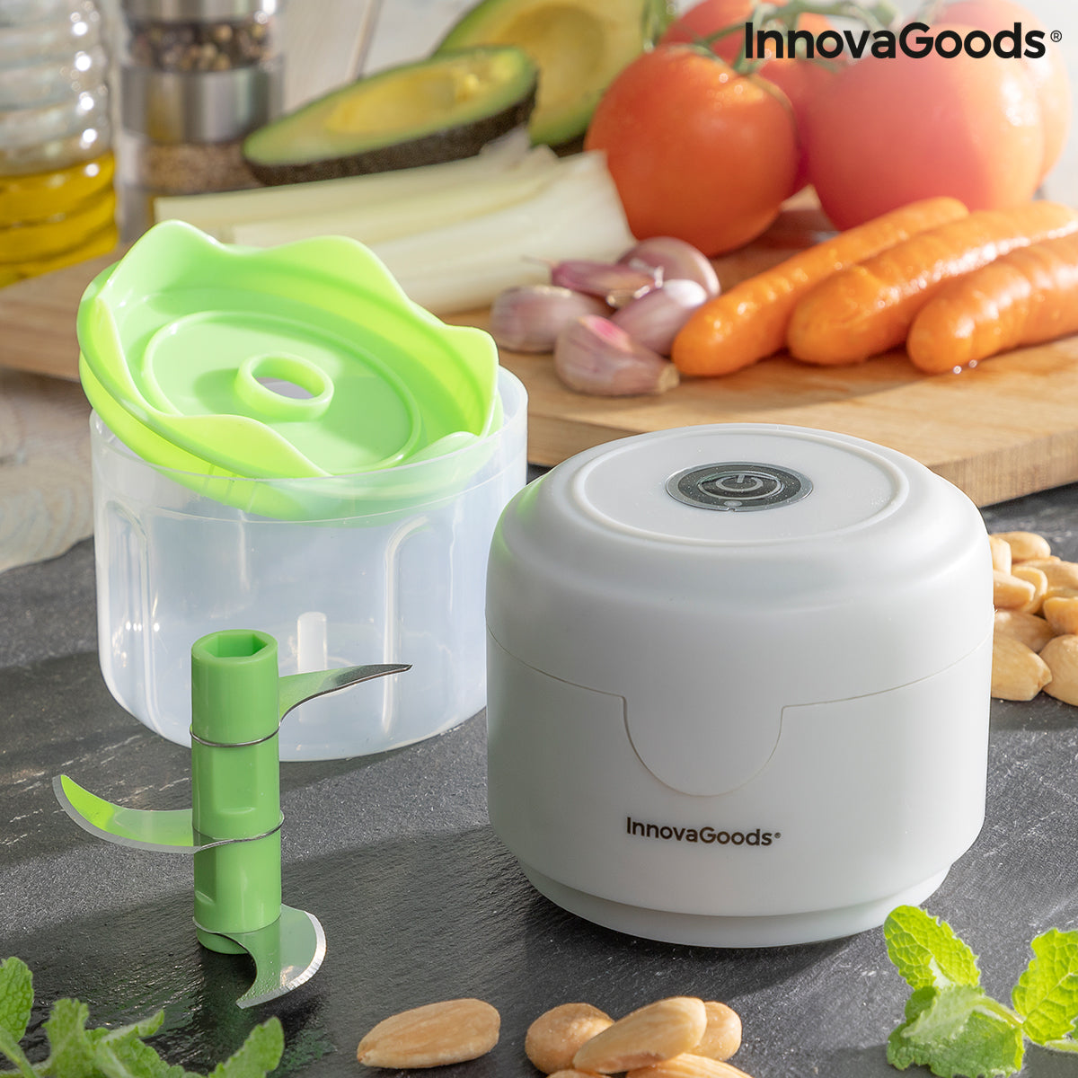 InnovaGoods Echoppie Akku-Mini-Zerkleinerer – 250 ml