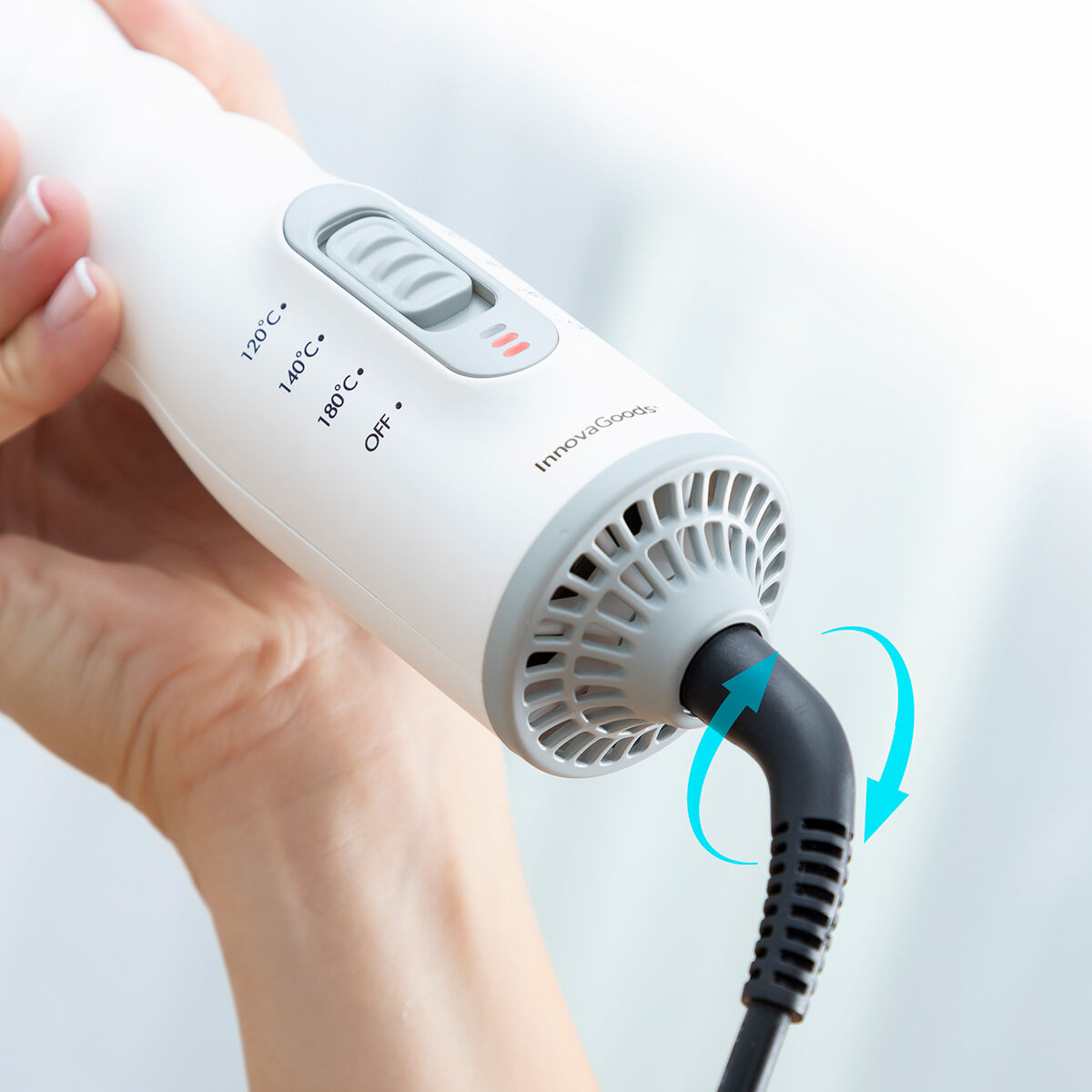 InnovaGoods Dryple 3-in-1-Heißluftbürste – 550 W, 3 Temperaturstufen