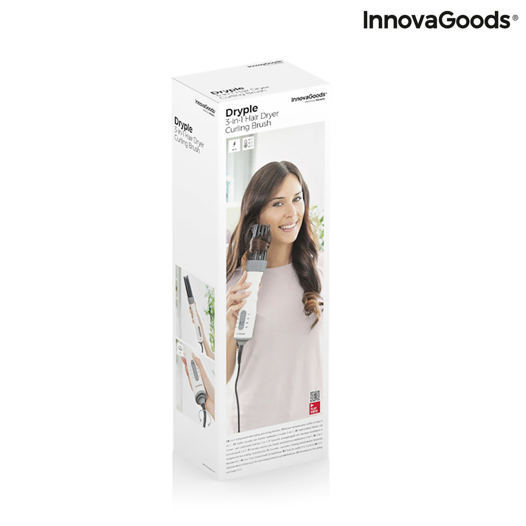 InnovaGoods Dryple 3-in-1-Heißluftbürste – 550 W, 3 Temperaturstufen