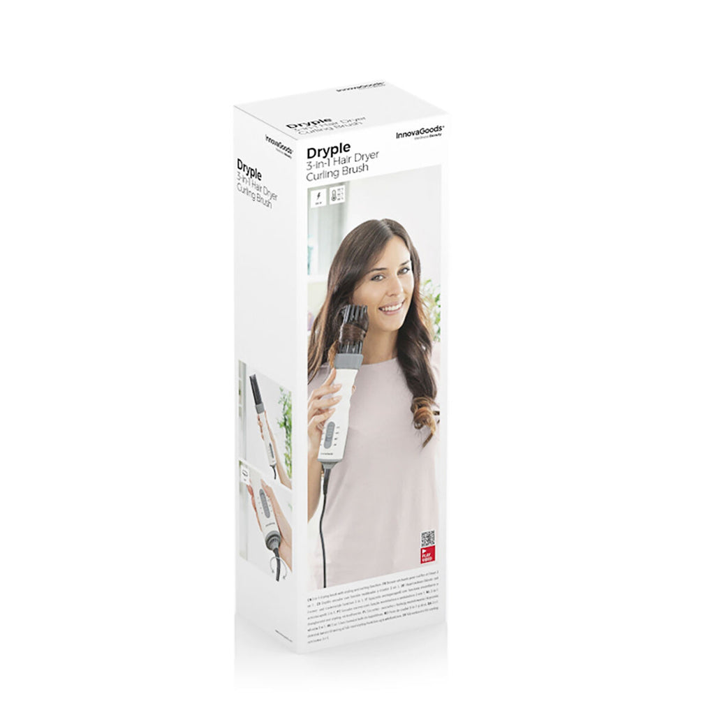 InnovaGoods Dryple 3-in-1-Heißluftbürste – 550 W, 3 Temperaturstufen