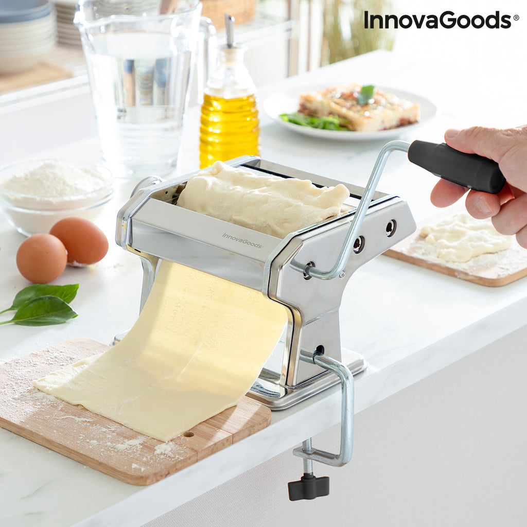 Nudelmaschine für frische Pasta mit Rezepten Frashta InnovaGoods Silber