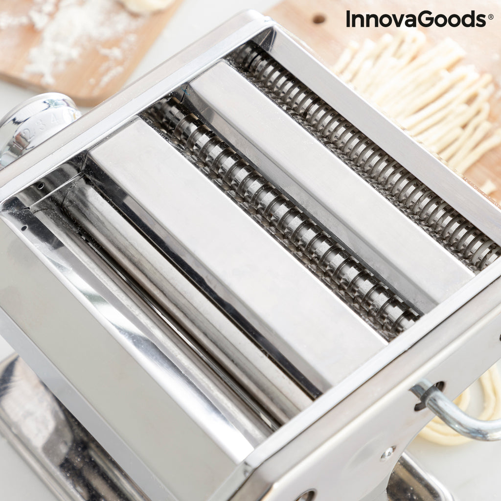 Nudelmaschine für frische Pasta mit Rezepten Frashta InnovaGoods Silber