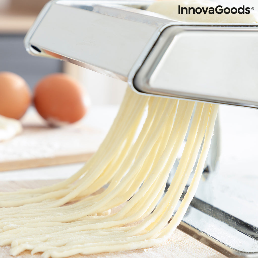 Nudelmaschine für frische Pasta mit Rezepten Frashta InnovaGoods Silber