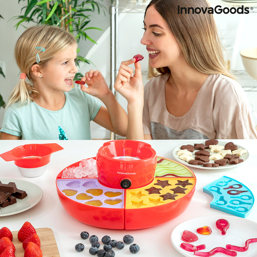 2-in-1 Gummibärchen- & Schokoladenfondue-Maschine Yupot InnovaGoods 40 W