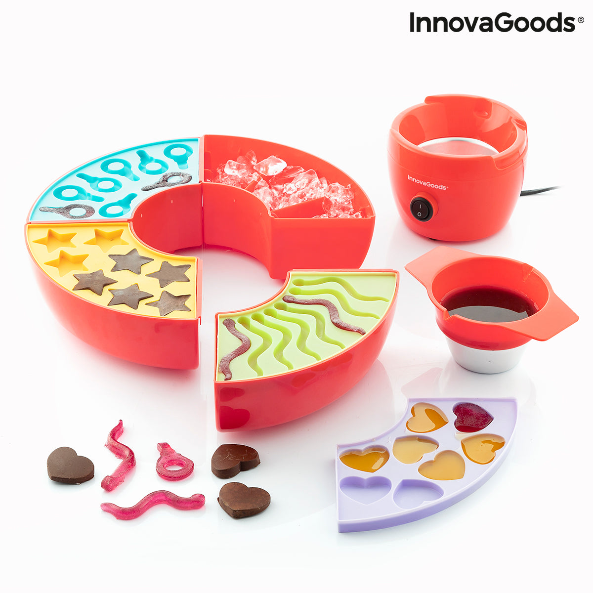 2-in-1 Gummibärchen- & Schokoladenfondue-Maschine Yupot InnovaGoods 40 W