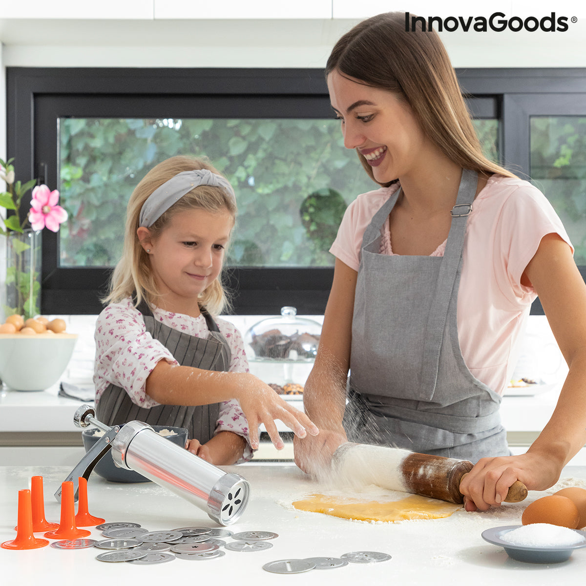 2-in-1 Keksformer und Spritzbeutel Prekies InnovaGoods