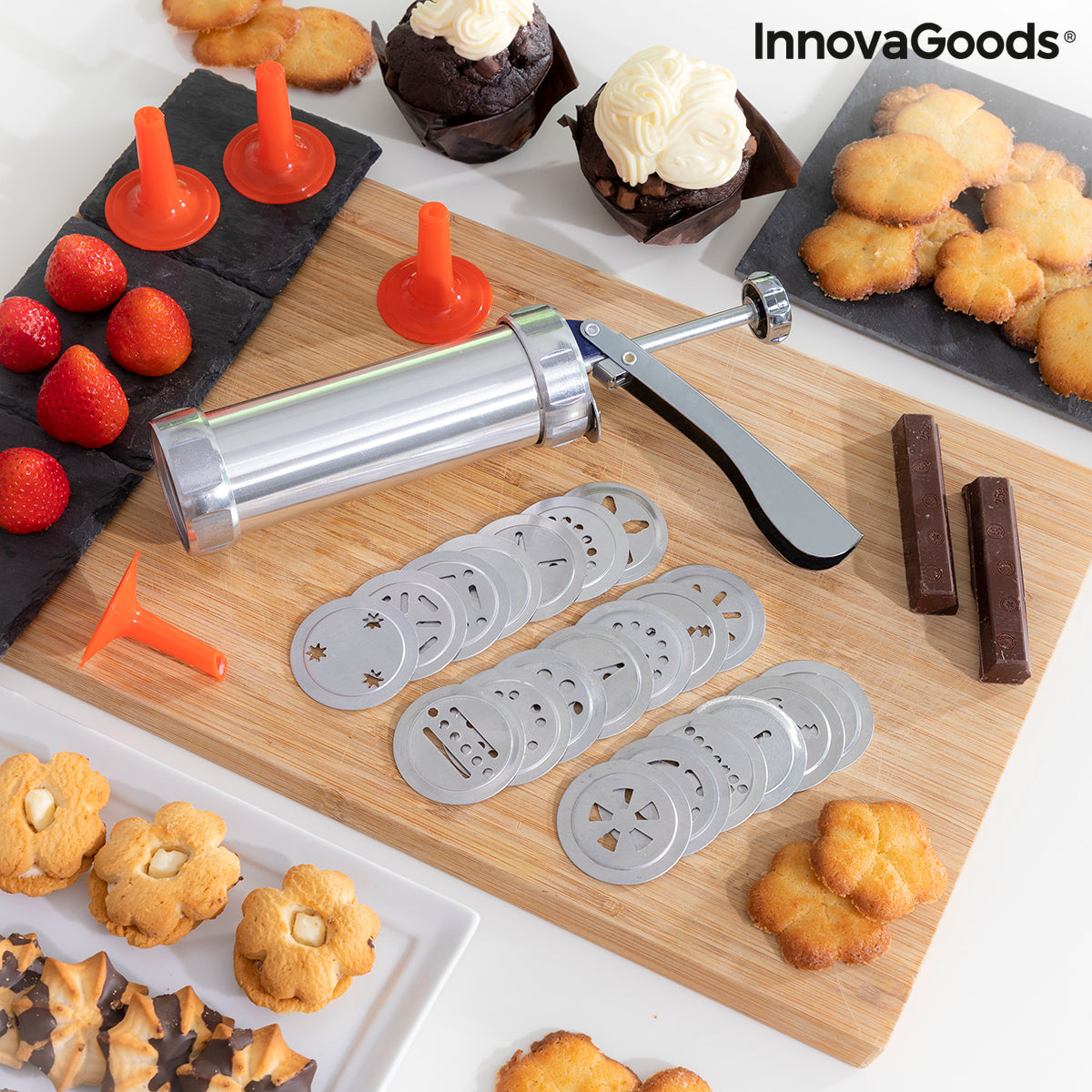 2-in-1 Keksformer und Spritzbeutel Prekies InnovaGoods