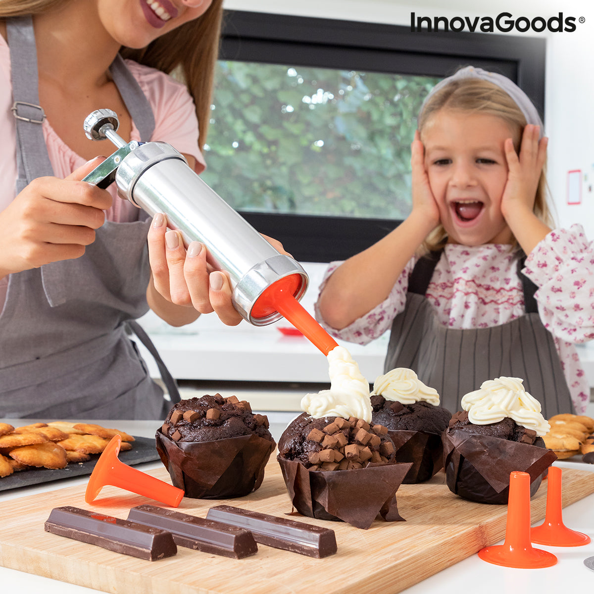 2-in-1 Keksformer und Spritzbeutel Prekies InnovaGoods